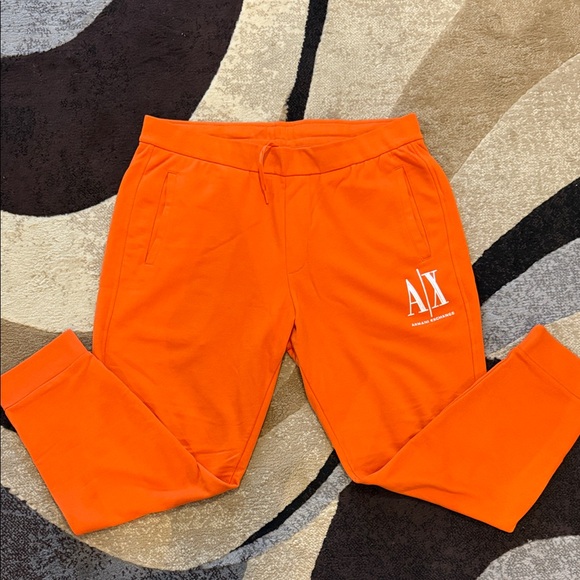 Armani Exchange Vibrant Orange Joggers - Picture 2 of 5
